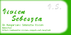 vivien sebeszta business card